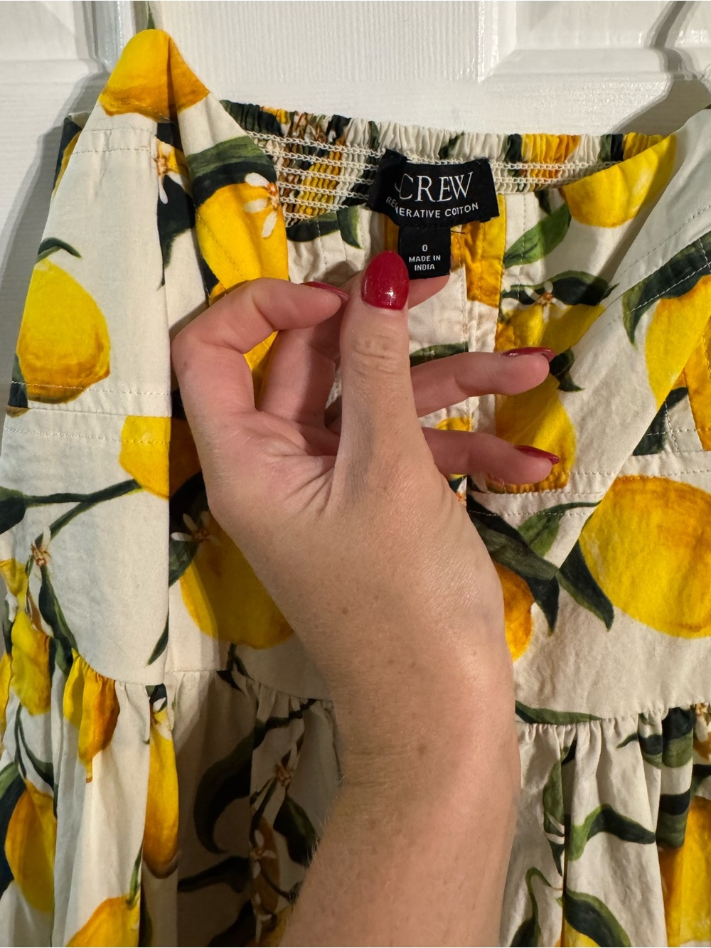 J. Crew Lemon-Print Midi Dress in Yellow and Green - Picture 4 of 6